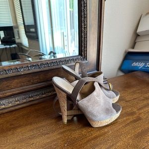 Colin Stuart high  heels leather upper 👠 brown. Size 5